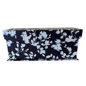 Draper James Dark Blue Floral Decorative Storage Gift Giving Box